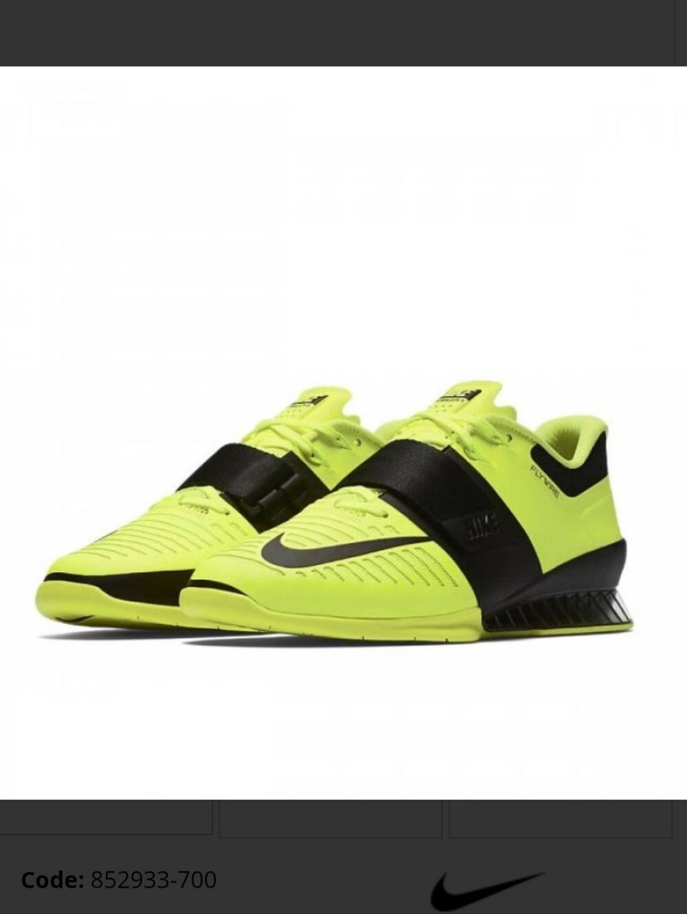 Nike Romaleos 3 - volt black